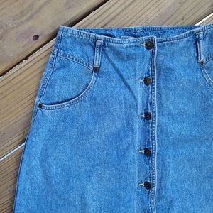 Perfect Long Denim Skirt